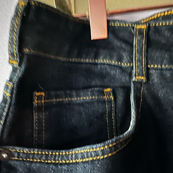 Pilcro Anthropologie 18W NWT Dark Wash Bootcut Jeans with Side Hem Slit - Picture 6 of 11